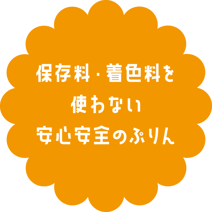 保存料・着色料を使わない安心安全のぷりん